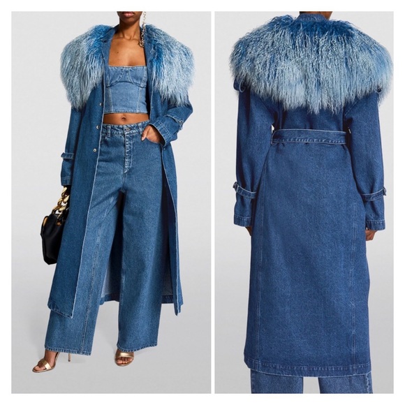 Runway Ready trench-coat with fur collar - Picture 10 of 12